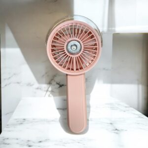 ABANICO CON HUMIDIFICADOR ROSADO
